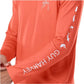 Camiseta masculina Guy Harvey Moisture Wicking UPF 50 com logo e absorção de umidade, laranja, tamanho médio