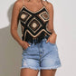 Elan - Island Crochet Tank with Fringe Bottom