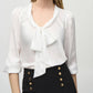 Joseph Ribkoff - Vneck Bow Tie Pullover Top