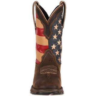 Botas Durango - Bota feminina Lady Rebel Patriotic com solado de bandeira