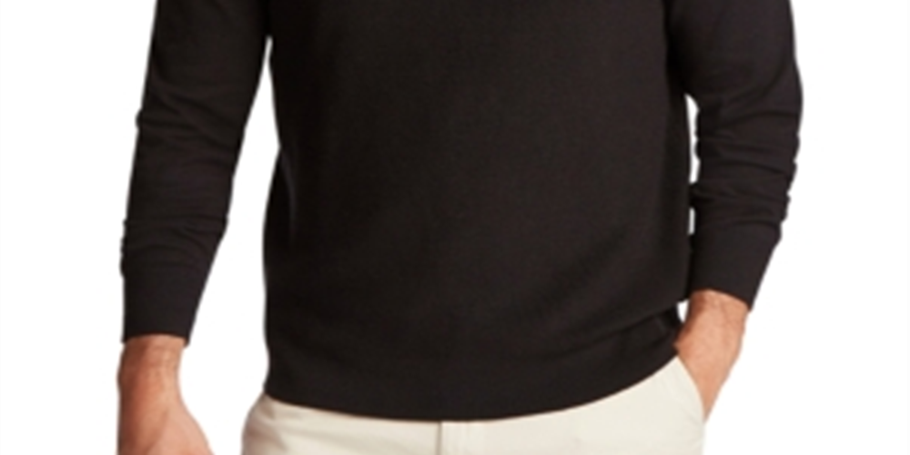 Suéter Nautica Masculino Navtech Crewneck Solid Preto Tamanho P