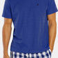 Camiseta de pijama masculina Nautica azul tamanho X-G