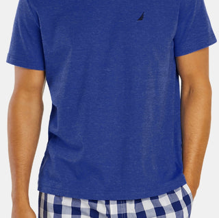 Camiseta de pijama masculina Nautica azul tamanho X-G