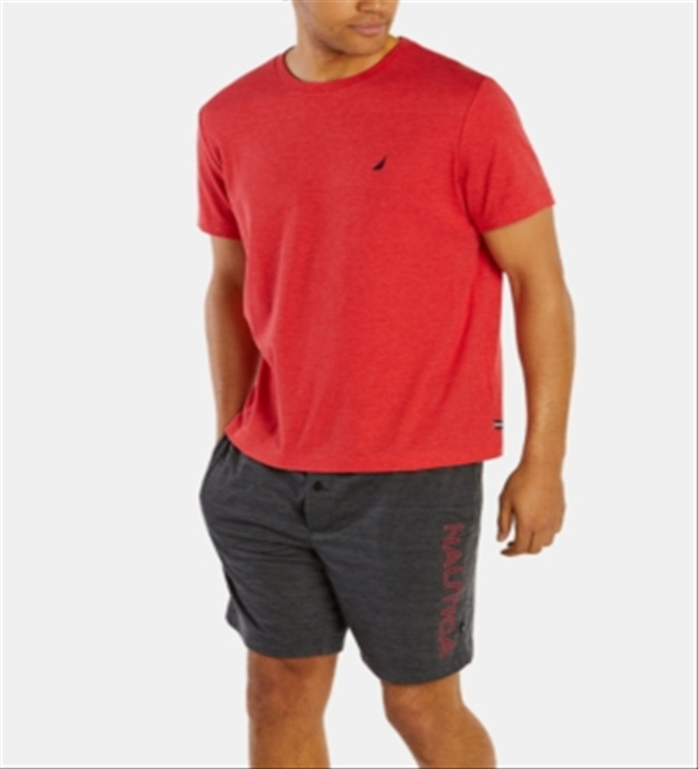 Camiseta de pijama masculina Nautica vermelha tamanho X-G