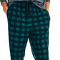 Calça de pijama de lã aconchegante masculina Nautica, verde, tamanho grande