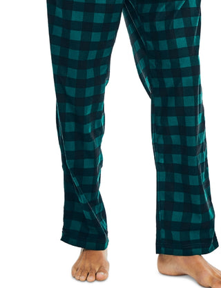 Calça de pijama de lã aconchegante masculina Nautica, verde, tamanho grande