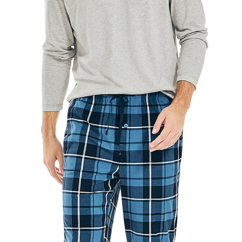 Calça de lã aconchegante Nautica masculina, confeccionada de forma sustentável, azul, tamanho pequeno