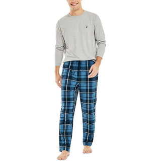 Calça de lã aconchegante Nautica masculina, confeccionada de forma sustentável, azul, tamanho extragrande