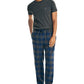 Conjunto de pijama de flanela masculino Nautica cinza tamanho grande