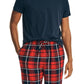 Conjunto de pijama de flanela masculino Nautica azul tamanho X-G
