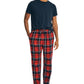 Conjunto de pijama de flanela masculino Nautica azul tamanho X-G