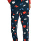 Calça de pijama masculina Nautica Classic Fit com estampa de urso polar, azul, tamanho grande