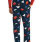 Calça de pijama masculina Nautica Classic Fit com estampa de urso polar, azul, tamanho grande