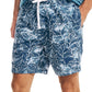 Nautica Masculino Classic Fit Sea Floral Print Algodão Pijama Shorts Azul Tamanho X-G