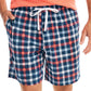 Nautica Shorts de dormir masculino de algodão xadrez com ajuste clássico, azul, tamanho grande