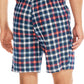 Nautica Shorts de dormir masculino de algodão xadrez com ajuste clássico, azul, tamanho grande