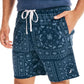 Nautica Masculino Classic Fit Bandana Estampado Algodão Pijama Shorts Azul Tamanho Médio