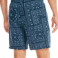 Nautica Masculino Classic Fit Bandana Estampado Algodão Pijama Shorts Azul Tamanho Médio
