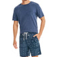 Nautica Masculino Classic Fit Bandana Estampado Algodão Pijama Shorts Azul Tamanho Médio