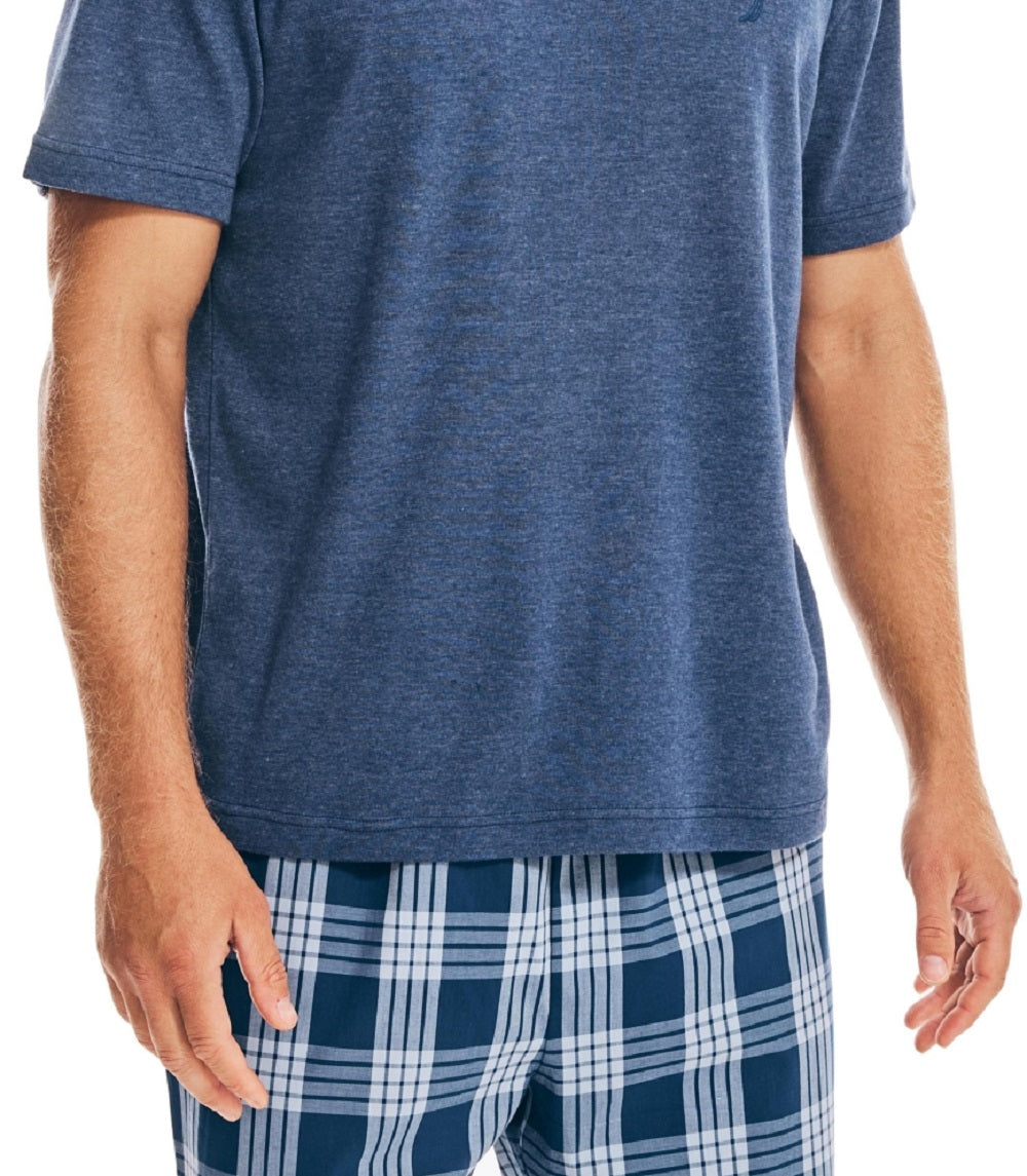 Camiseta masculina Nautica J Class Sleep, azul, tamanho grande
