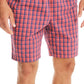 Shorts de dormir masculino Nautica Classic Fit Plaid Popeline vermelho tamanho X-G
