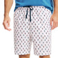Shorts de dormir masculino Nautica Classic Fit de algodão popeline, branco, tamanho extragrande