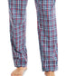 Calça de pijama popeline xadrez masculina Nautica, azul, tamanho grande