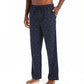 Calça de pijama masculina Nautica Signature, azul, tamanho médio