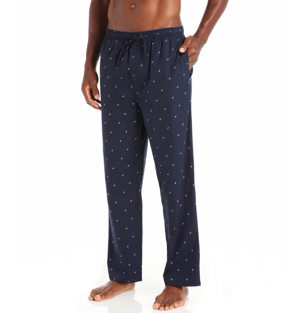 Calça de pijama masculina Nautica Signature, azul, tamanho médio