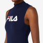 Body Donata Feminino Fila Azul Tamanho X-Grande