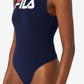 Body Donata Feminino Fila Azul Tamanho X-Grande