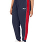 Calça de moletom feminina Fila Vigor Mid Rise Colorblocked Fleece, azul, tamanho 3X