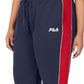 Calça de moletom feminina Fila Vigor Mid Rise Colorblocked Fleece, azul, tamanho 3X