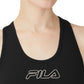 Sutiã esportivo Fila Bloom Logo Pullover feminino, preto, tamanho 3X