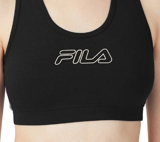 Sutiã esportivo Fila Bloom Logo Pullover feminino, preto, tamanho 3X