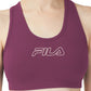Sutiã esportivo Fila Bloom Logo Pullover feminino, roxo, tamanho 4X