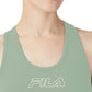 Sutiã esportivo Fila Bloom Logo Pullover feminino, verde, tamanho 2X