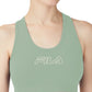Sutiã esportivo Fila Bloom Logo Pullover feminino, verde, tamanho 2X