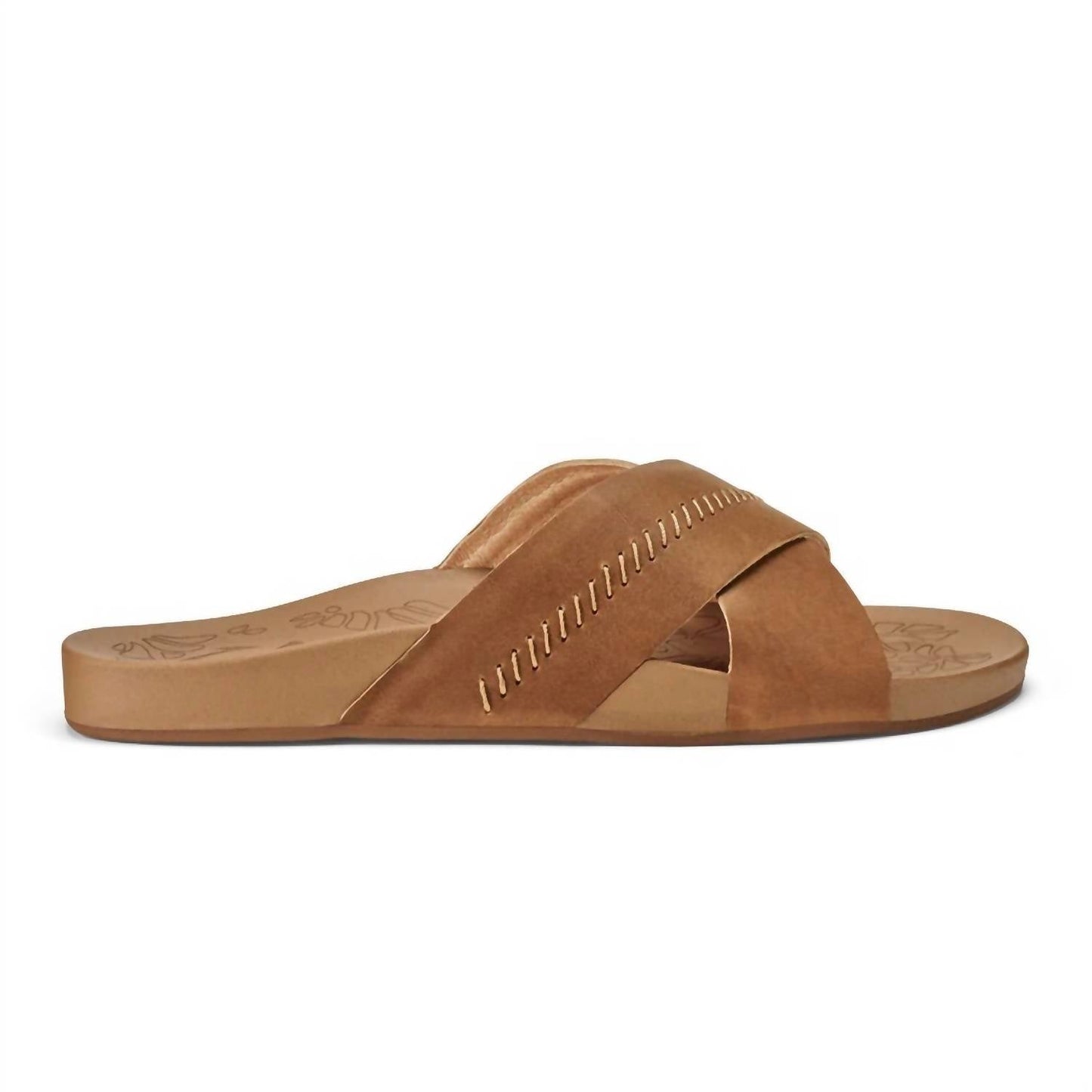 Olukai - Women's Kipe'a 'olu Leather Slide Sandal