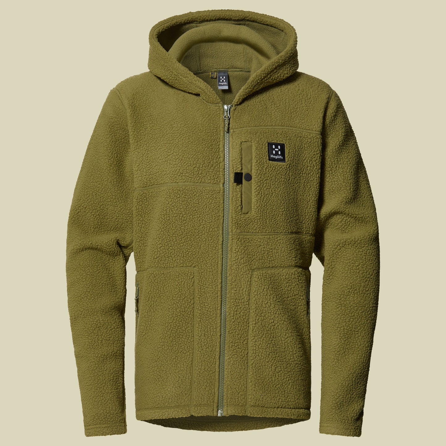Haglofs Men's Malung Pile Hoodie - L - Olive Green