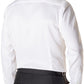 Camisa smoking masculina Eton Slim Fit Diamond Weave, branca, tamanho 16