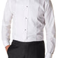 Camisa de smoking Eton masculina slim fit plissada, branca, tamanho 17