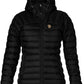 Fjallraven Snowflake com capuz feminino, preto, tamanho pequeno