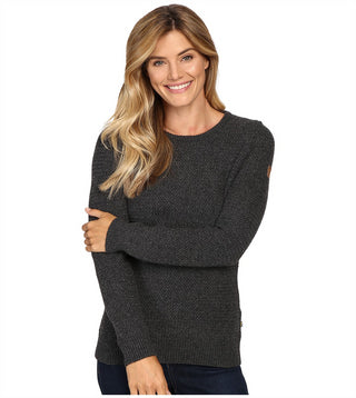 Suéter feminino Ovik Structure Fjallraven cinza tamanho X-G