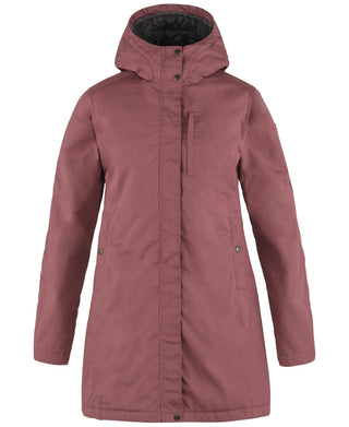 Fjällräven Kiruna feminino resistente à água parka roxo tamanho médio