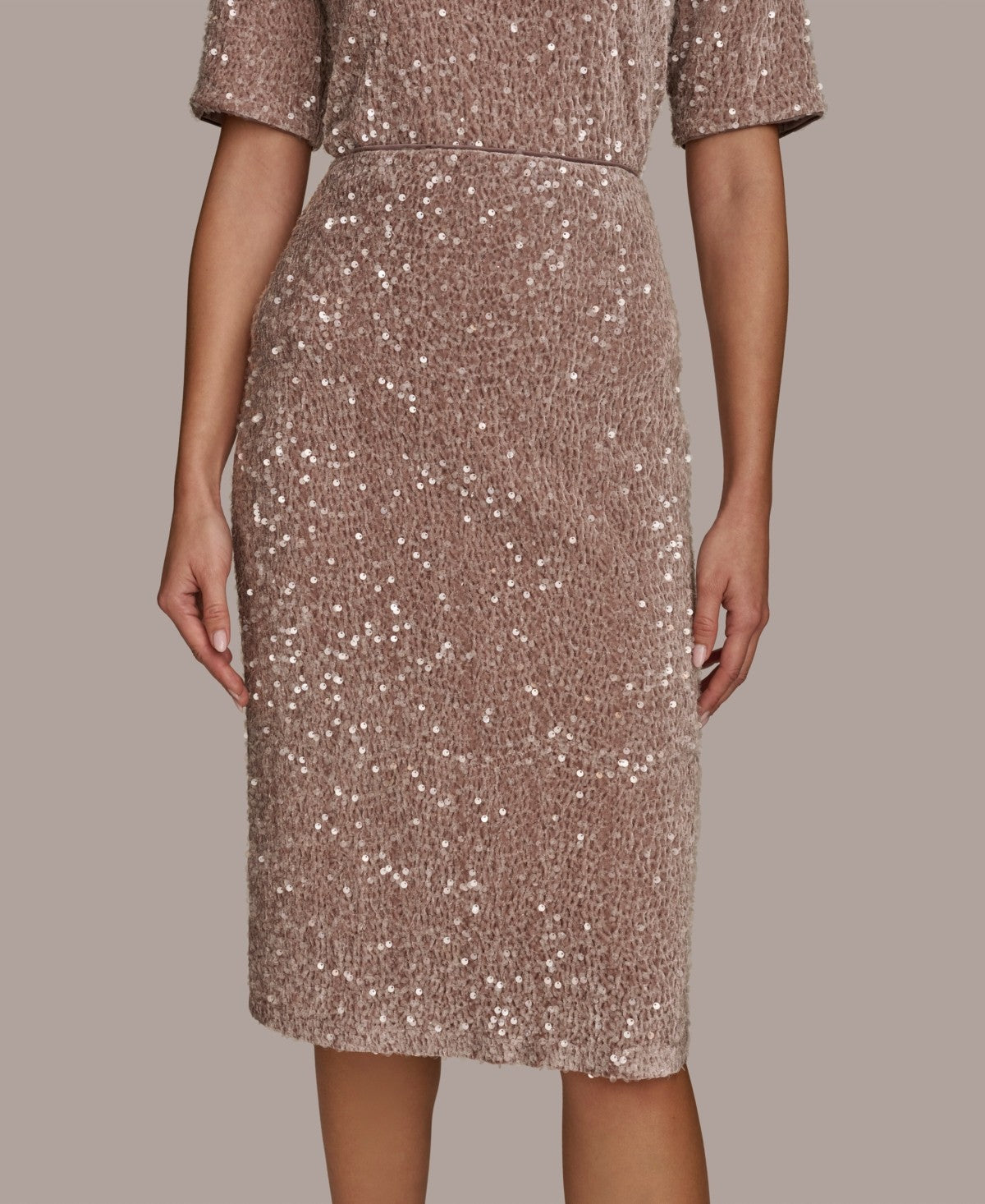 Donna Karan New York Sequin Pencil Skirt