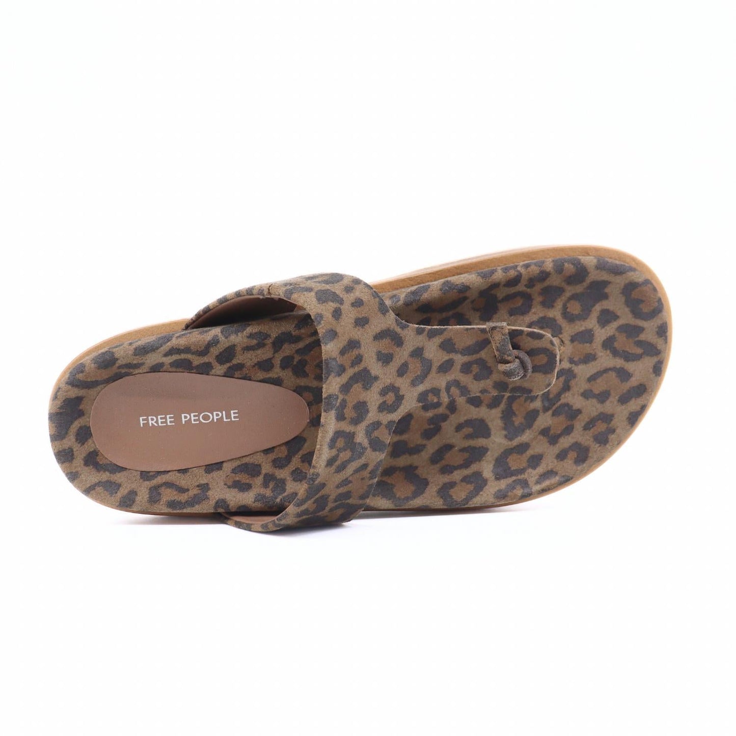 Free People - Women's Mika Chestnut Leo Suede Sandal