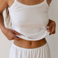 Donni. - Baby Rib Scallop Tank Top
