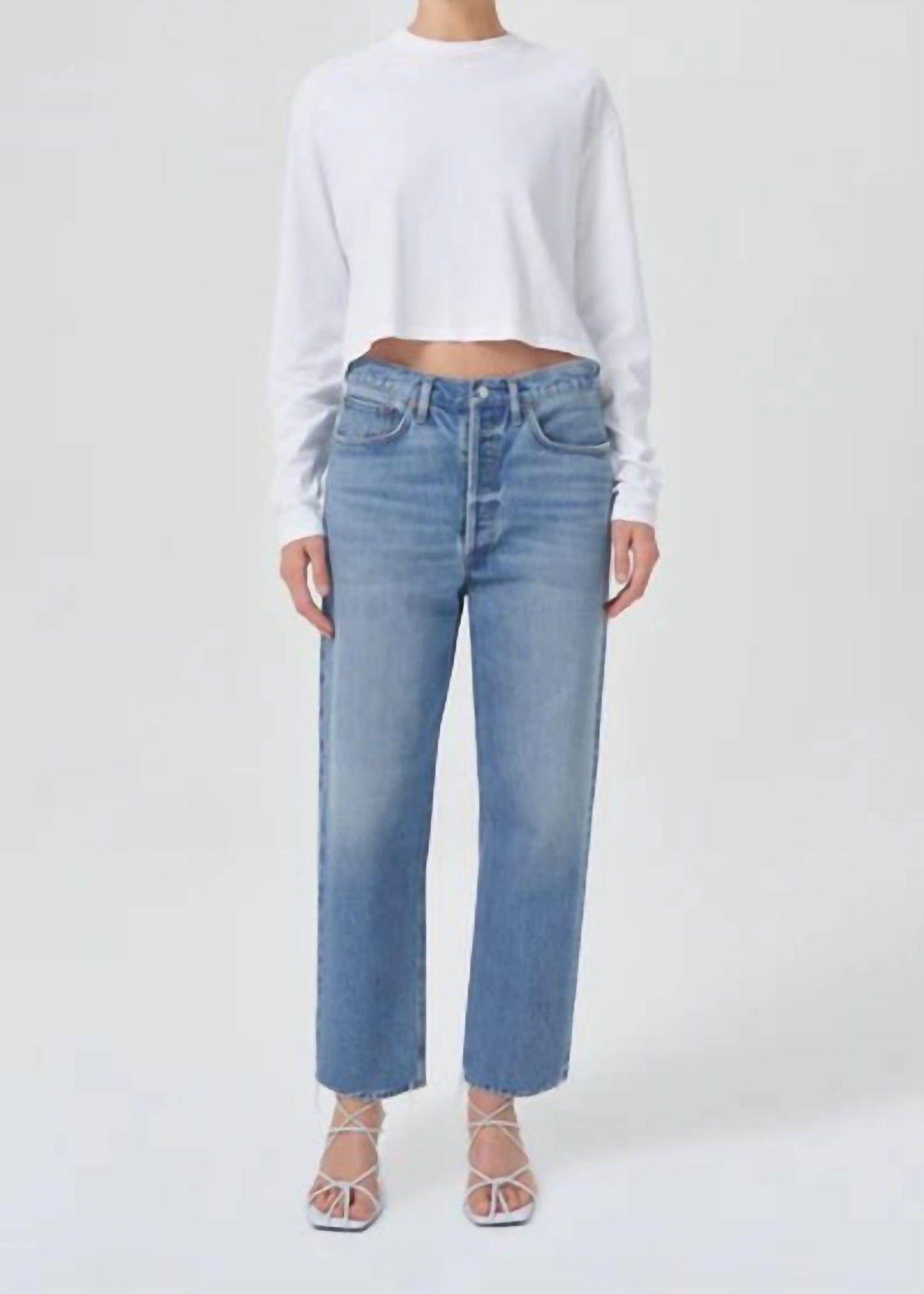 Agolde - Camiseta Mason Cropped