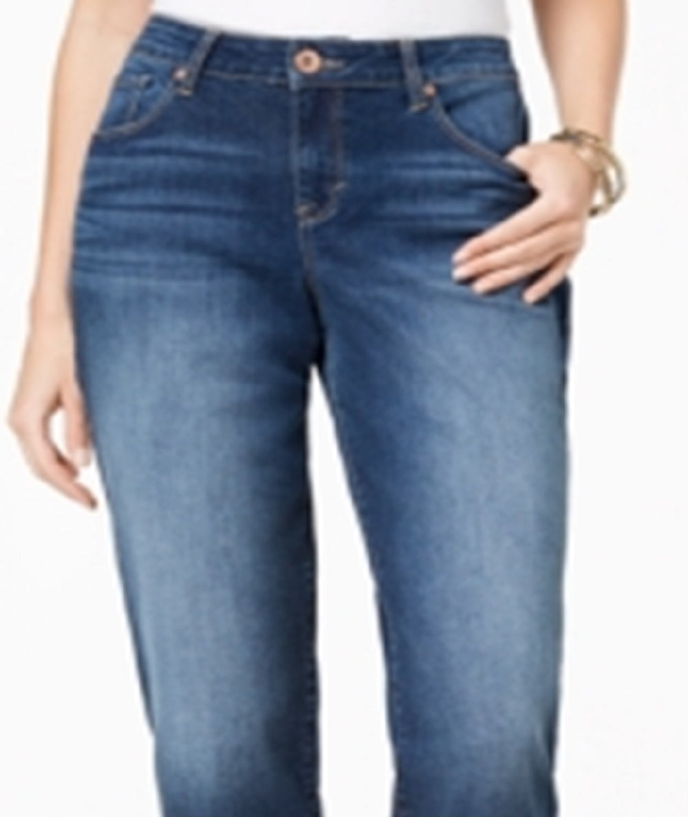 Calça jeans skinny Curvy Marseille Wash feminina Style &amp; Co, azul, tamanho 8, pequena
